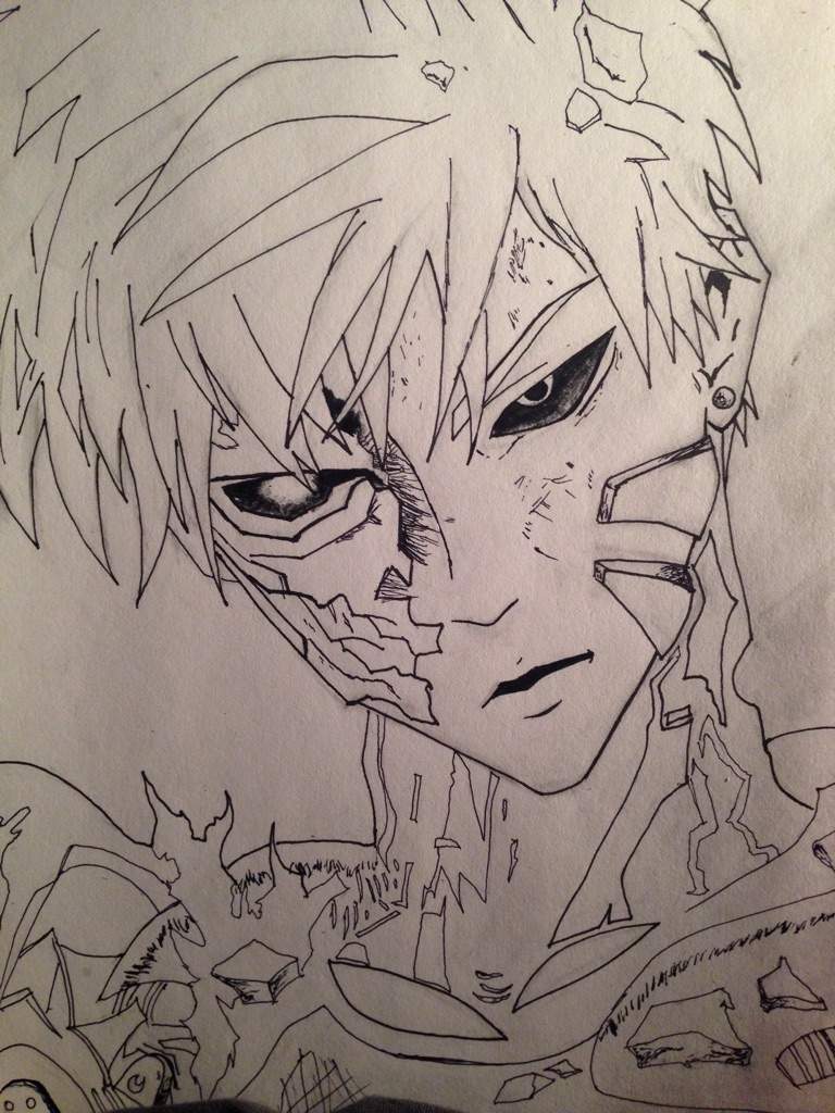768x1024 genos from one punch man drawing anime amino - One Punch Man Drawing