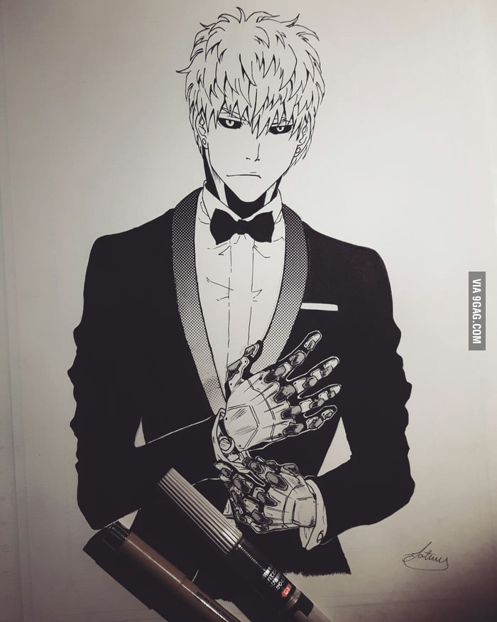 700x875 hey guys i draw genos from one punch man, what do you think - One Punch Man Drawing