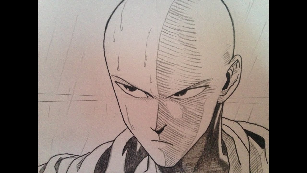 1280x720 how to draw saitama from one punch man - One Punch Man Drawing