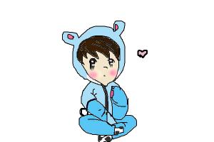 300x200 How To Draw A Cute Anime Boy In A Bear Onesie - Onesie Drawing