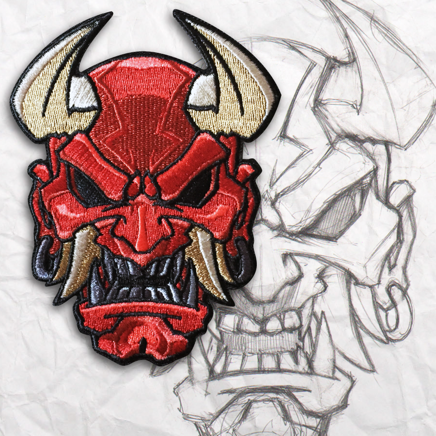 Oni Mask Drawing at PaintingValley.com | Explore collection of Oni Mask ...