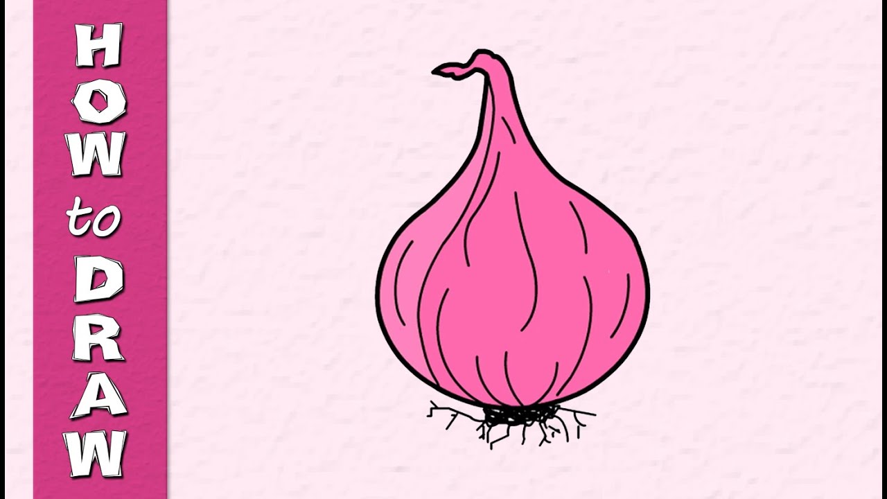 1280x720 kids drawings education how to draw onion drowing for kids - Onion Drawing