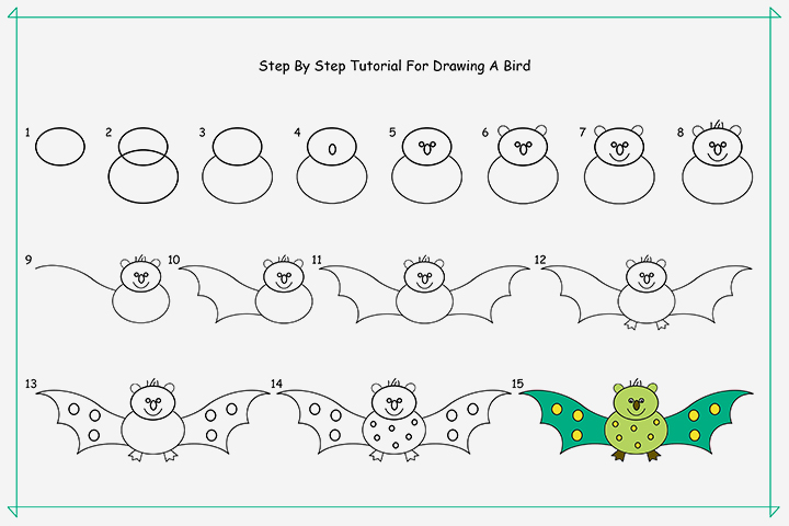 720x480 How To Draw A Bird For Kids - Online Drawing For Kids