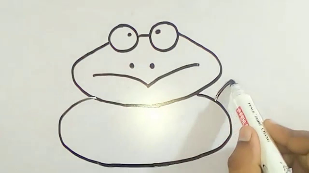 1280x720 Online Drawing For Kids How To Draw A Frog - Online Drawing For Kids
