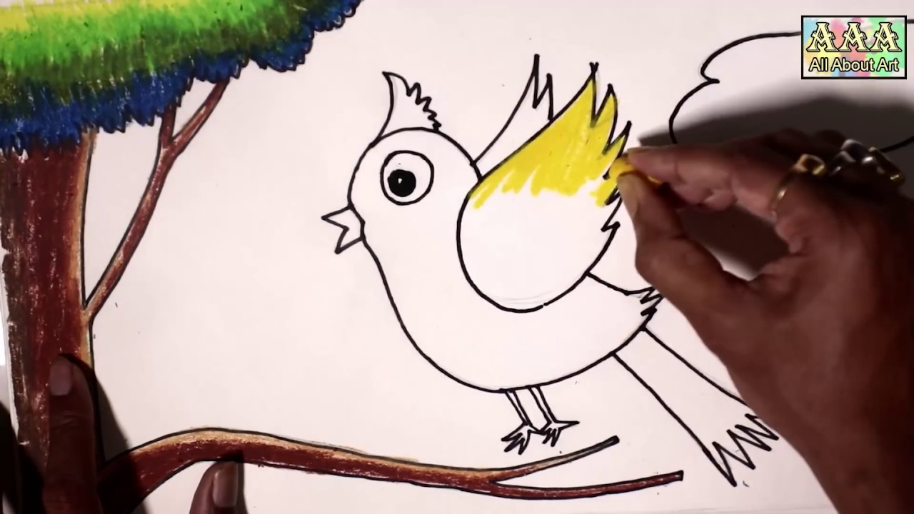 1280x720 How To Draw A Bird - Online Drawing For Kids