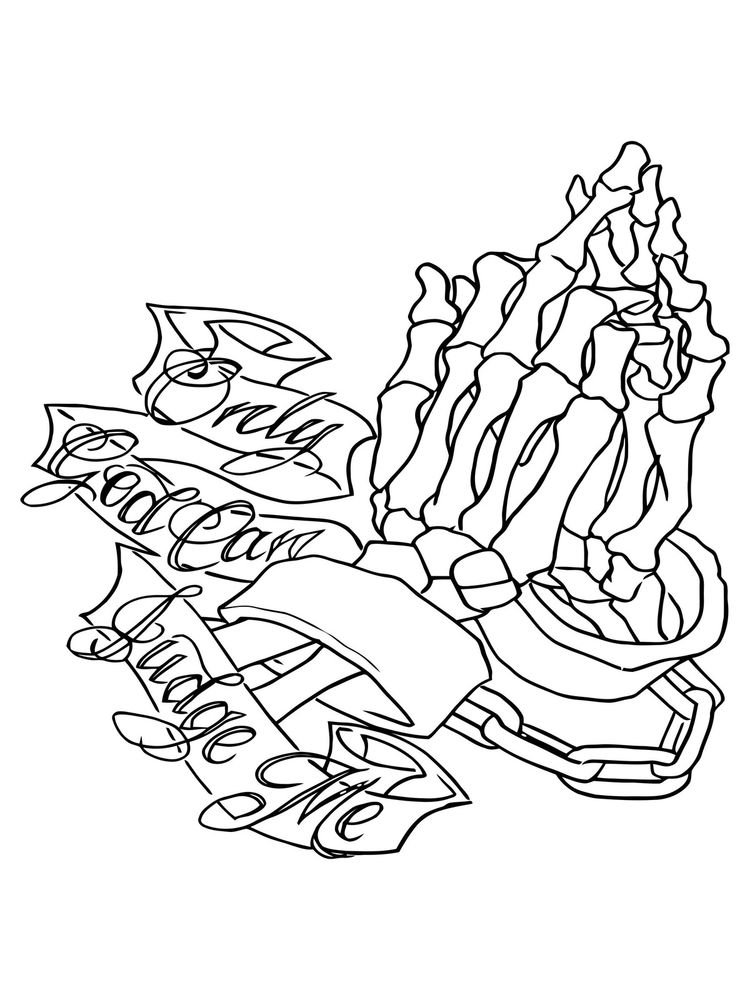 750x1000 only god can judge me praying hands window decal stricker - Only God Can Judge Me Drawings
