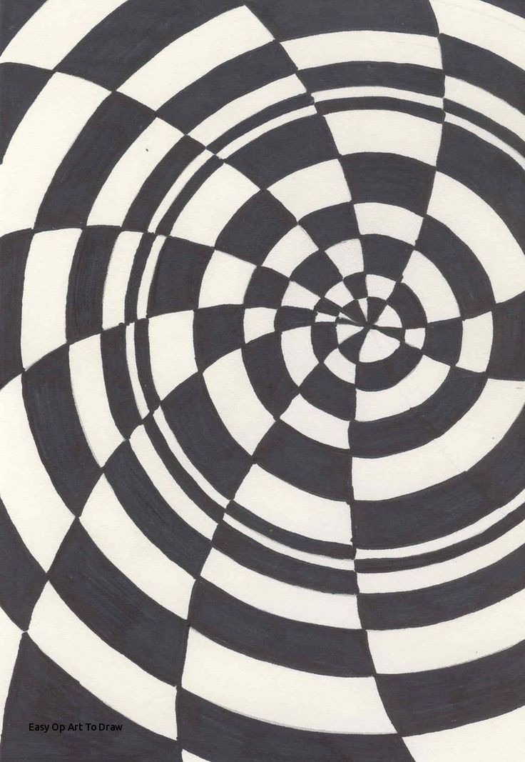 736x1067 Easy Op Art To Draw Best Karton Images - Op Art Drawing