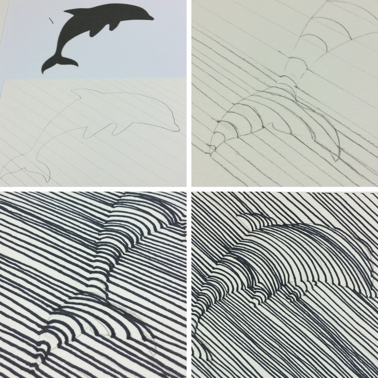 750x750 Op Art Sharpie Drawing Woo! Jr Kids Activities - Op Art Drawing