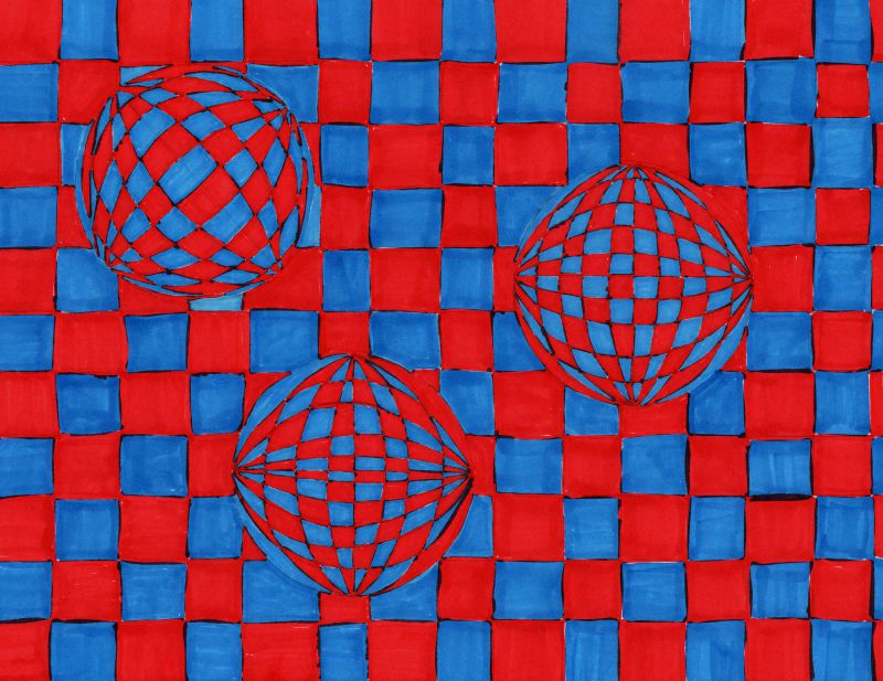 800x617 cool op art sphere drawings craftwhack - Op Art Drawing