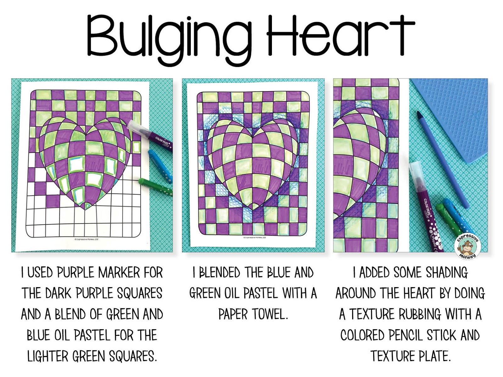 1600x1200 op art heart techniques expressive monkey - Op Drawing