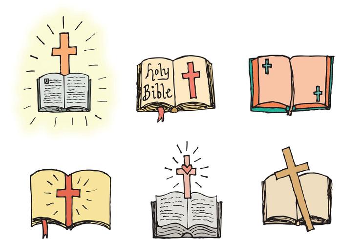 700x490 free open bible vector series - Open Bible Drawing