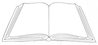 320x149 open book drawing outline - Open Book Drawing