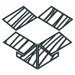 256x256 Dropbox Icon Myiconfinder - Open Box Drawing