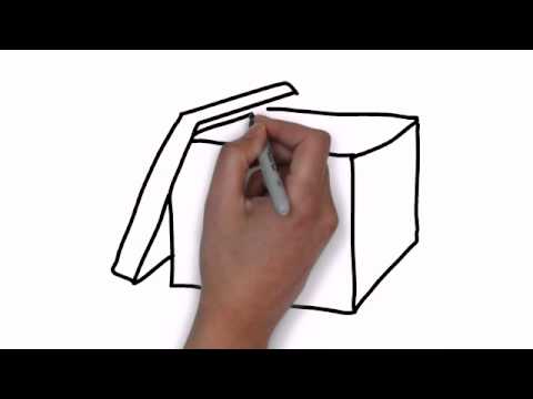 480x360 How To Draw An Open Brown Box - Open Box Drawing