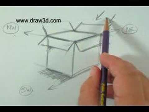 480x360 How To Draw With Mark Kistler Flowers In A D Box! - Open Box Drawing