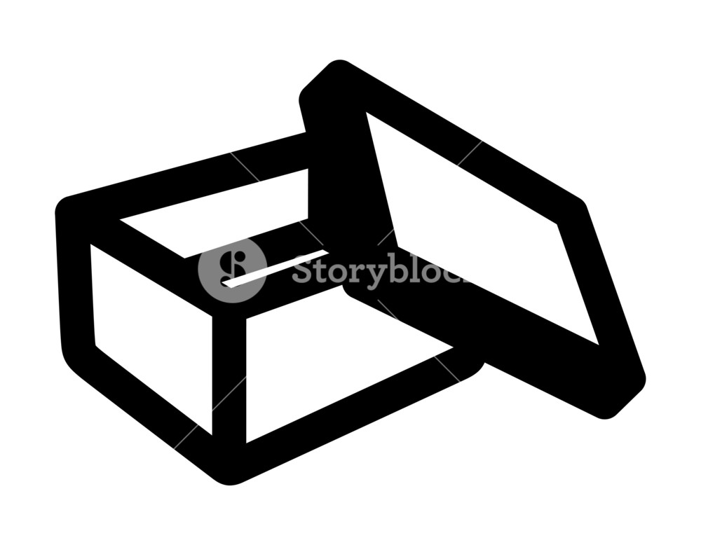 1000x778 Retro Open Box Drawing Royalty Free Stock Image - Open Box Drawing