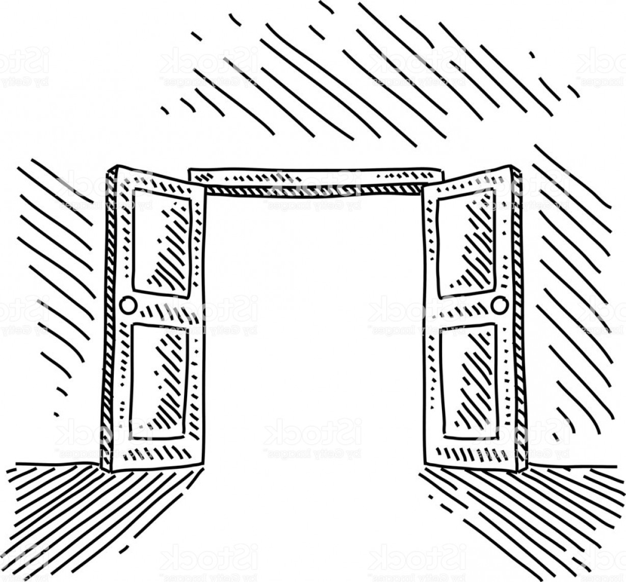 How To Draw An Open Door