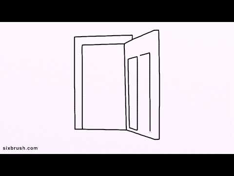How To Draw An Open Door Easy