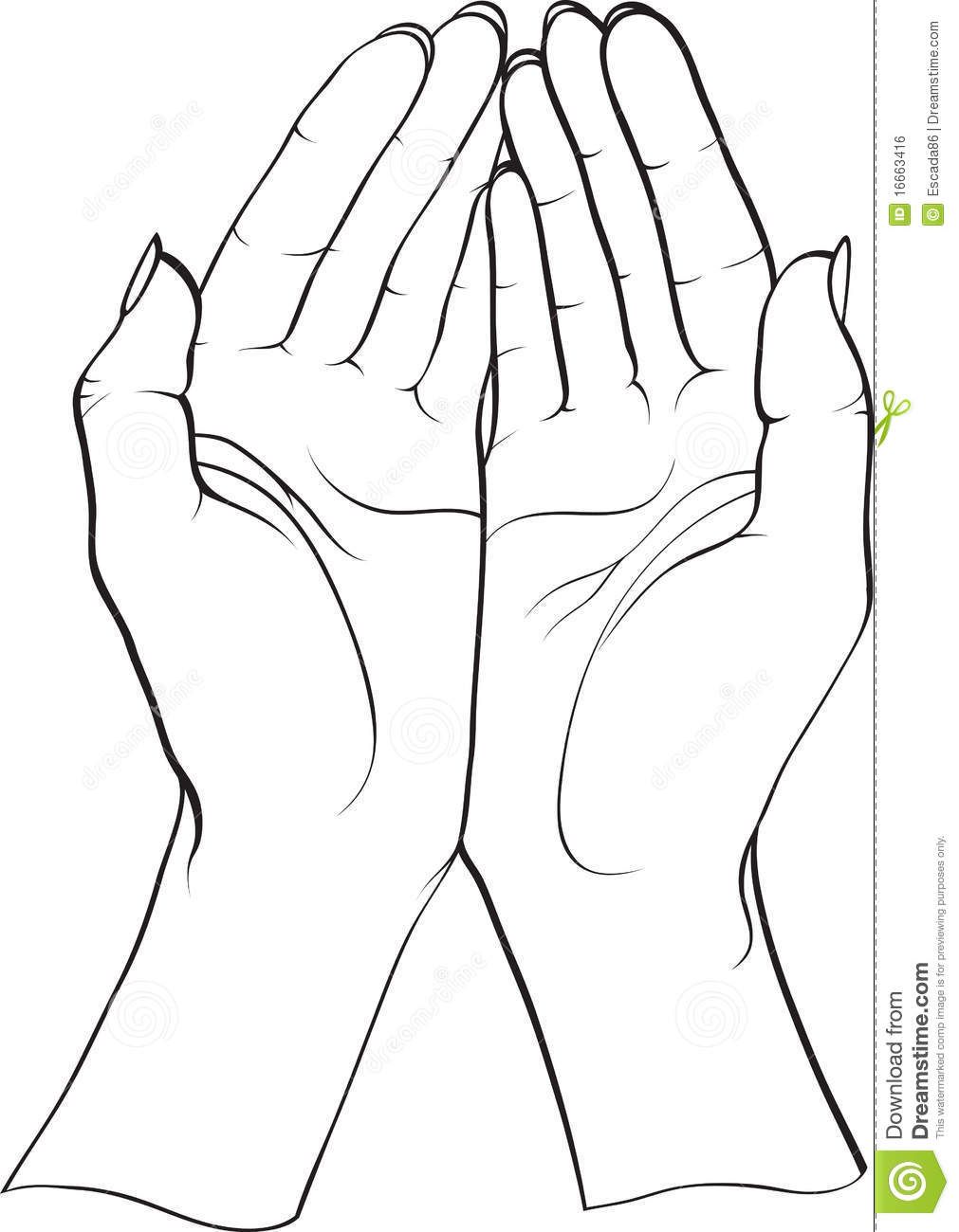 1011x1300 How To Draw Open Cupped Hands - Open Drawing