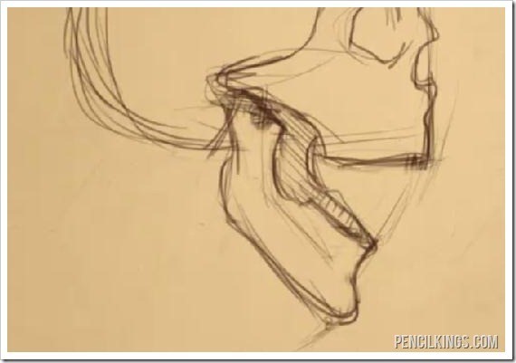 570x401 How To Draw An Open Mouth From The Side - Open Drawing