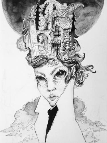 375x500 Open Mind Drawing - Open Drawing