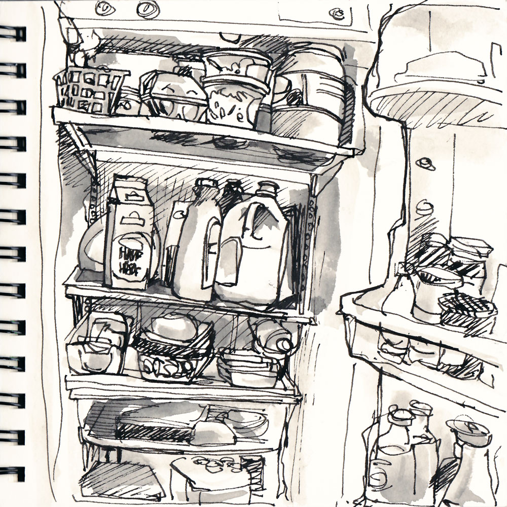 Open Fridge Drawing at Explore collection of Open