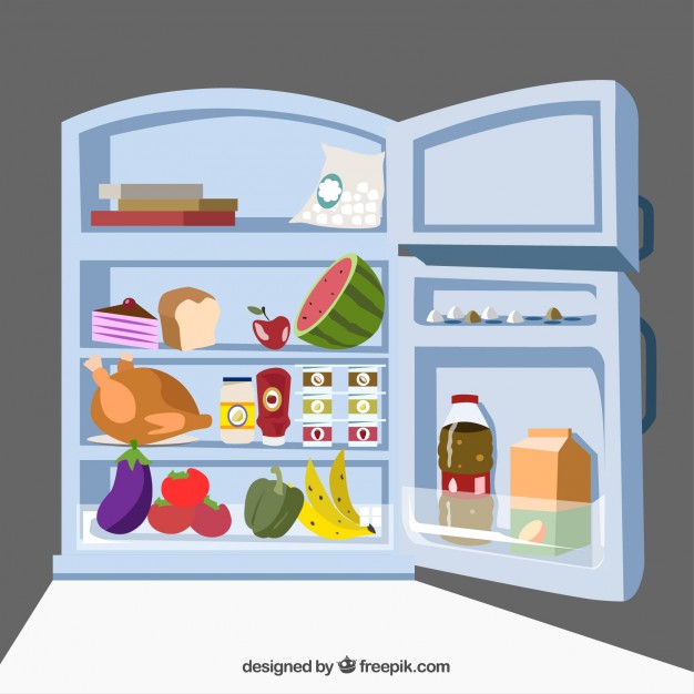 626x626 Fridge Vectors, Photos And Free Download - Open Fridge Drawing