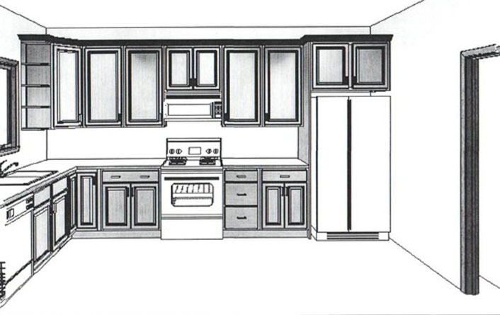 Open Fridge Drawing at PaintingValley.com | Explore collection of Open ...