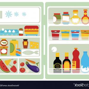 300x300 open fridge with food vector sohadacouri - Open Fridge Drawing