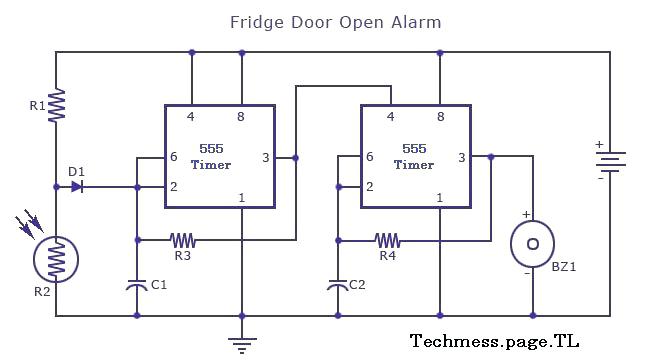 649x362 refrigerator door open alarm herportal - Open Fridge Drawing