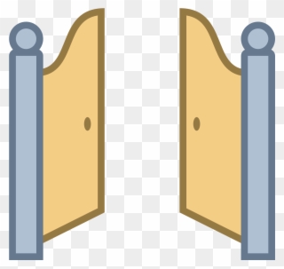 320x303 Free Png Open Door Clip Art Download - Open Gate Drawing