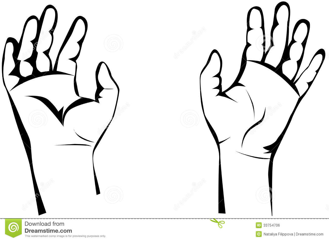 1300x954 Open Hands Drawing Hand Images Clip Art - Open Hand Drawing