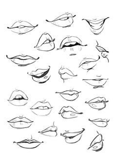 236x333 How To Draw The Female Mouth Different Perspectives Art - Open Mouth Drawing