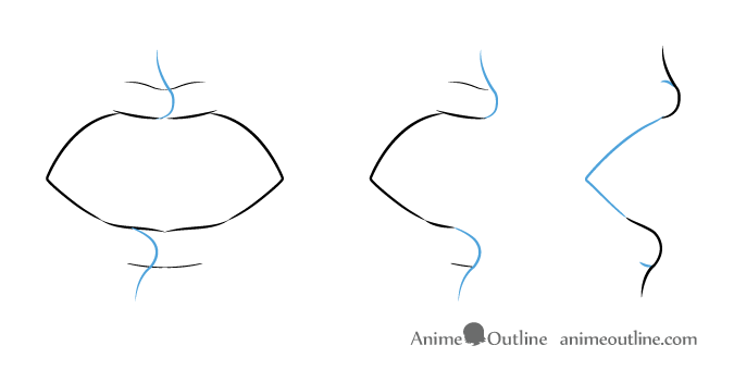 675x340 How To Draw Anime Lips Tutorial - Open Mouth Drawing