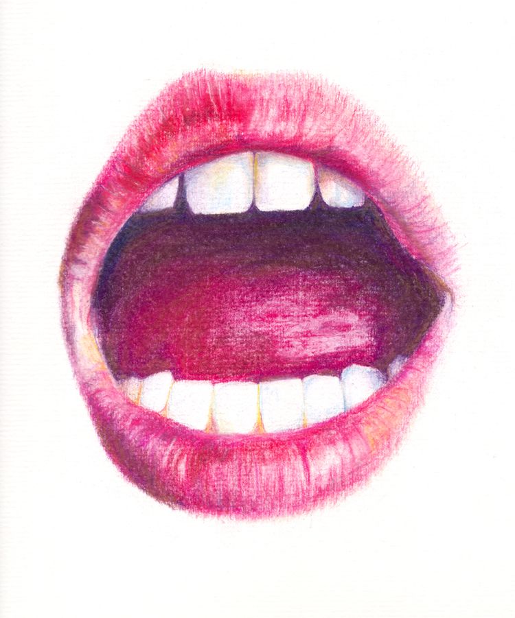 750x901 Open Mouth Chaunte Vaughn Art Drawings, Mouth Drawing, Open Art - Open Mouth Drawing