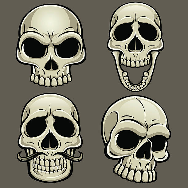 612x612 clipart mouth skeleton - Open Mouth Skull Drawing