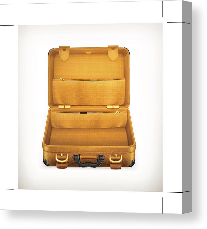 678x750 open suitcase canvas print canvas art - Open Suitcase Drawing
