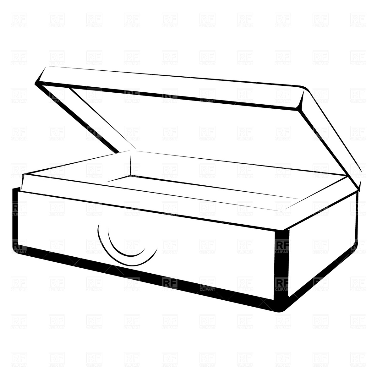 1200x1200 open suitcase vector image of objects prague - Open Suitcase Drawing