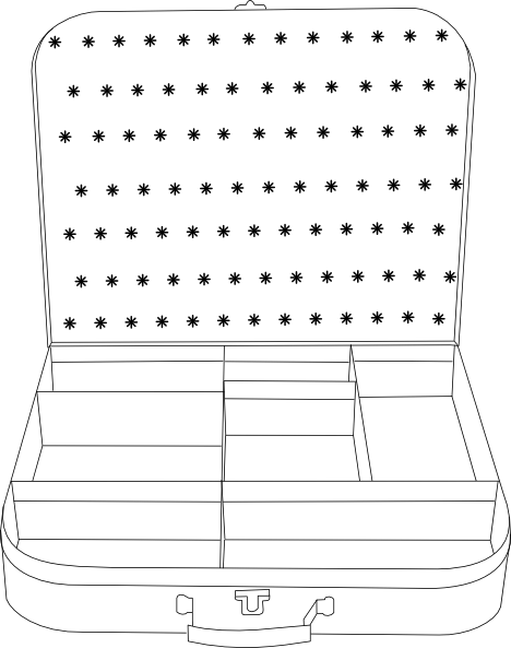 468x593 Suitcase Clip Art - Open Suitcase Drawing