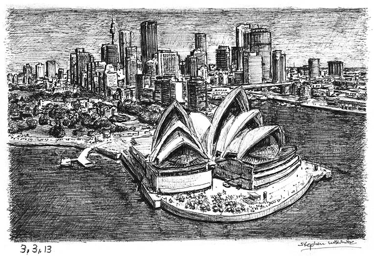 765x525 sydney opera house and skyline - Opera Drawing