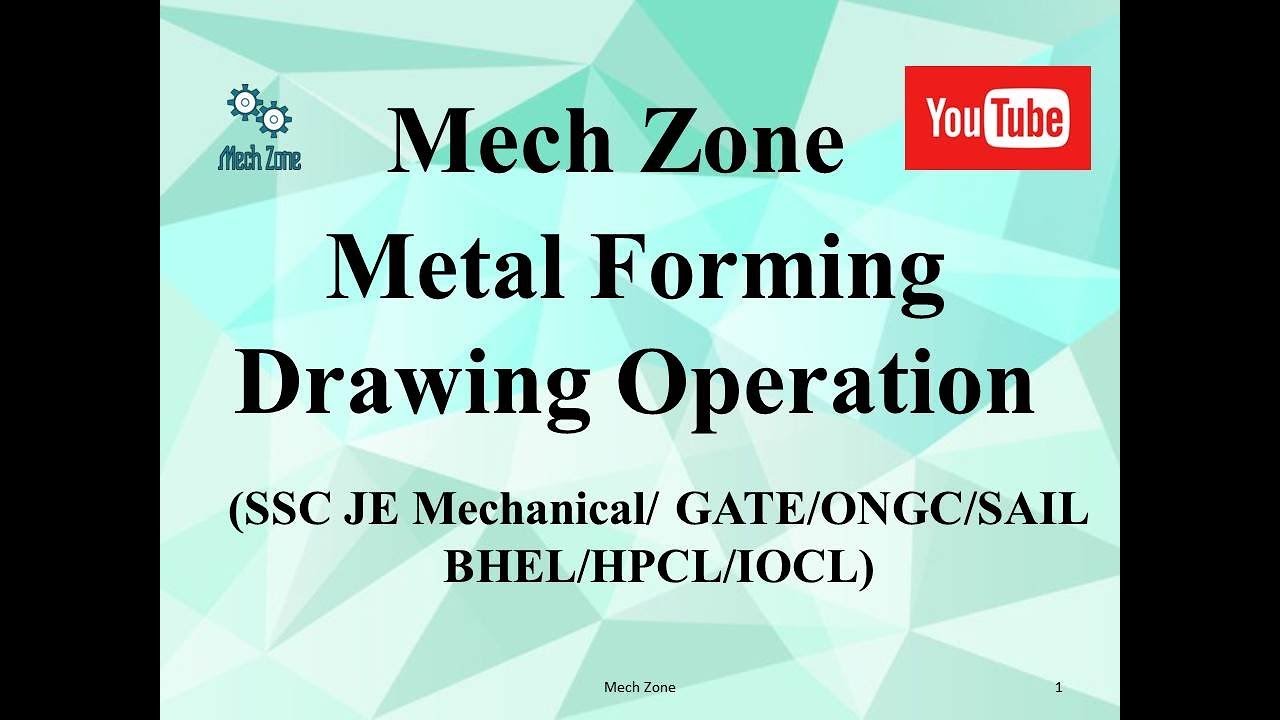 1280x720 manufacturing lecture drawing and deep drawing operations - Operation Drawing