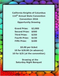 199x257 opportunity drawing california knights of columbus - Opportunity Drawing