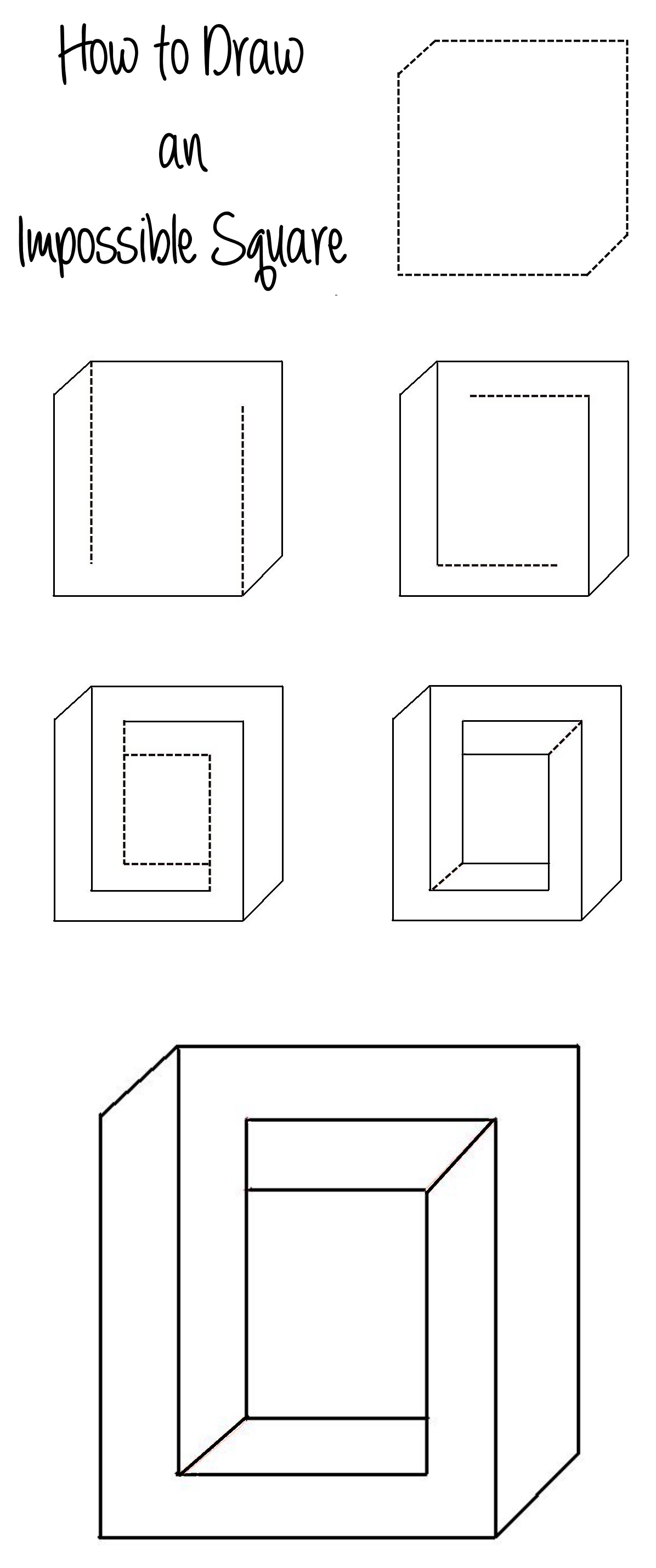 Optical Illusions Step By Step Drawing at PaintingValley.com | Explore ...