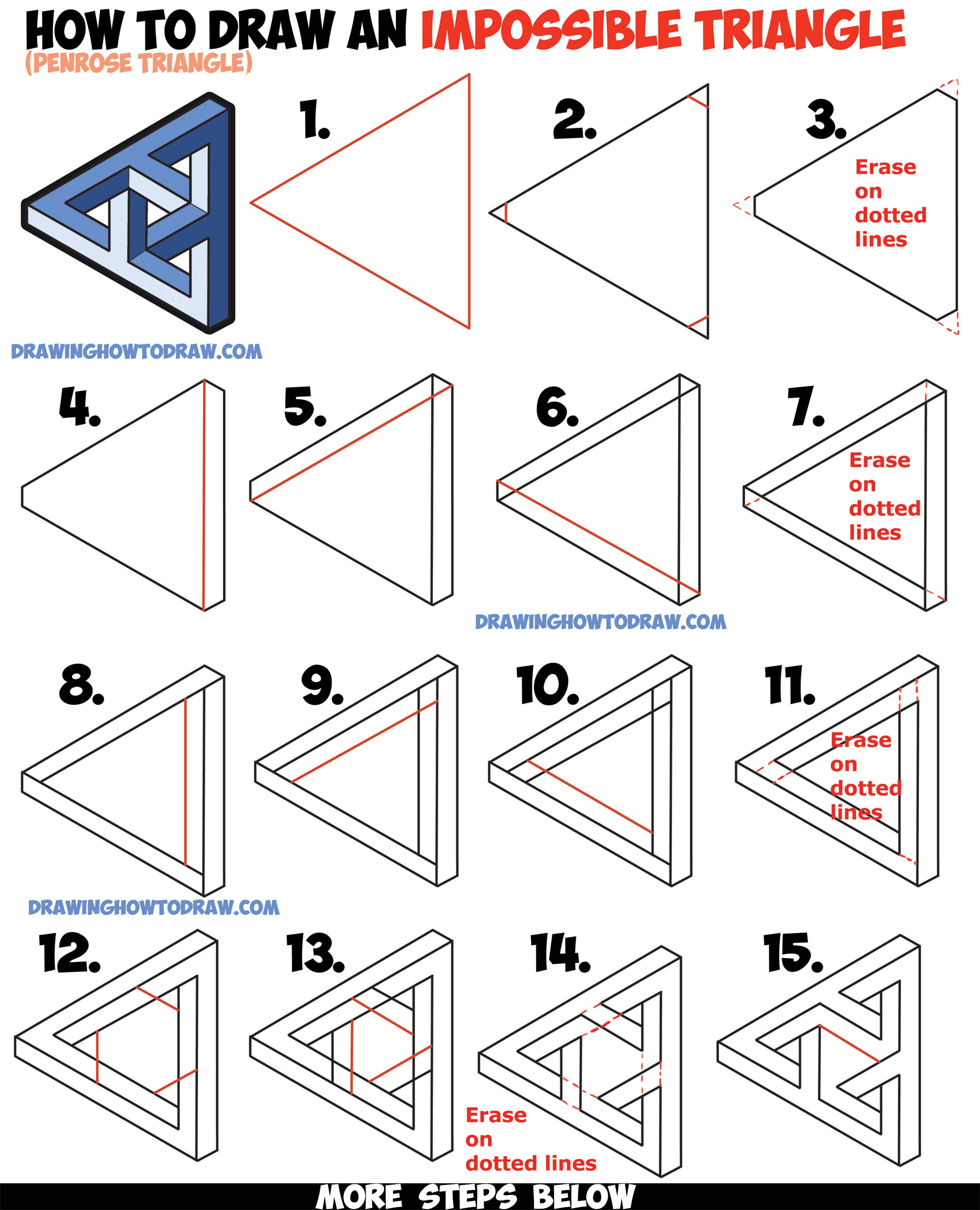 Optical Illusions Step By Step Drawing At PaintingValley Explore 
