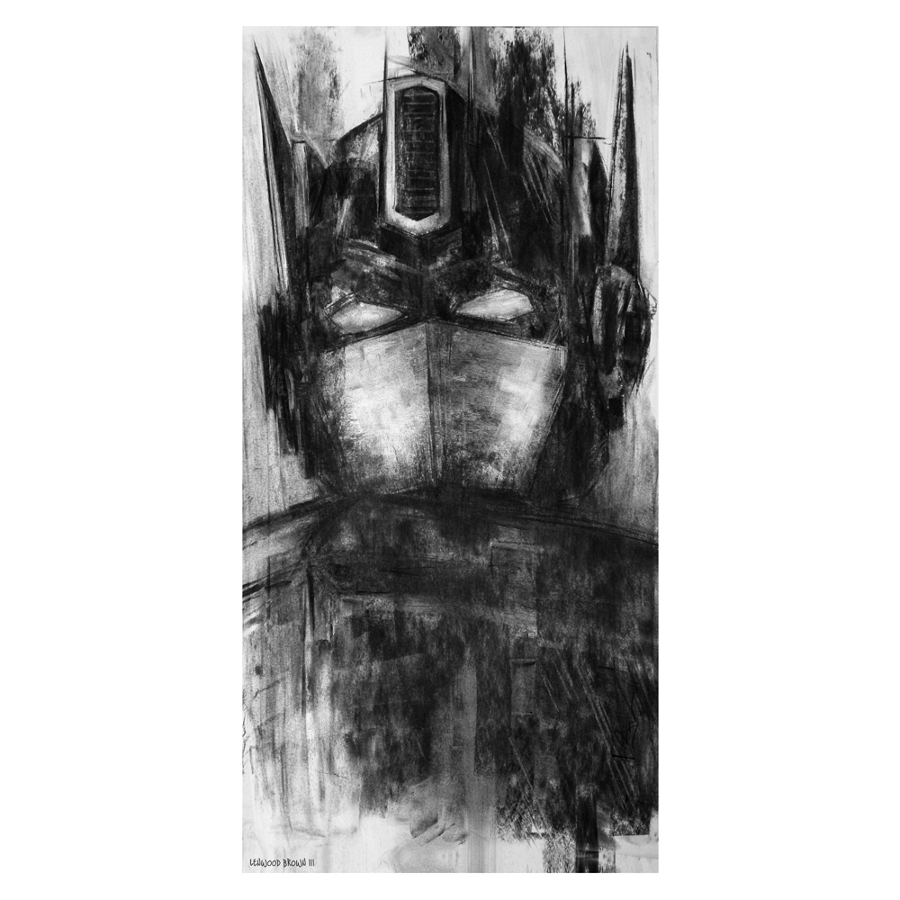 1000x1000 Charcoal Drawing Of Optimus Prime - Optimus Prime Drawing