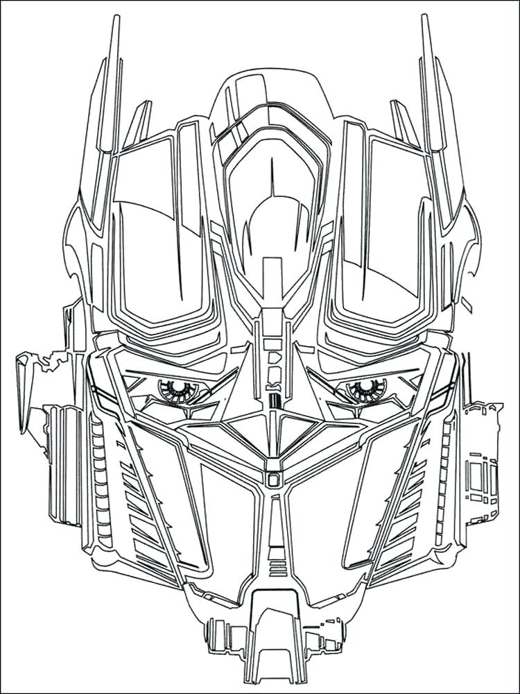 750x1000 Optimus Prime Coloring Pages - Optimus Prime Face Drawing