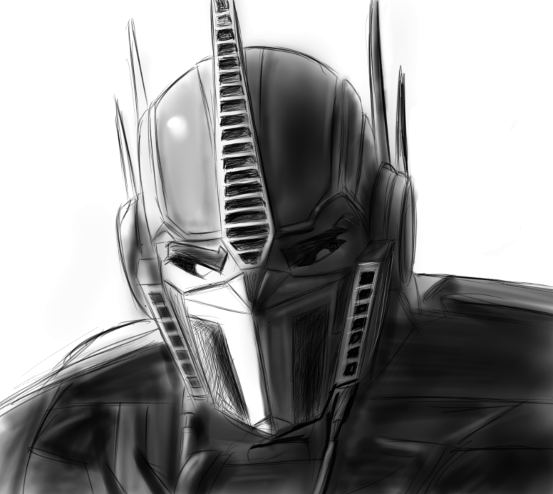776x693 Amazing Optimus Prime Face Sketch - Optimus Prime Face Drawing
