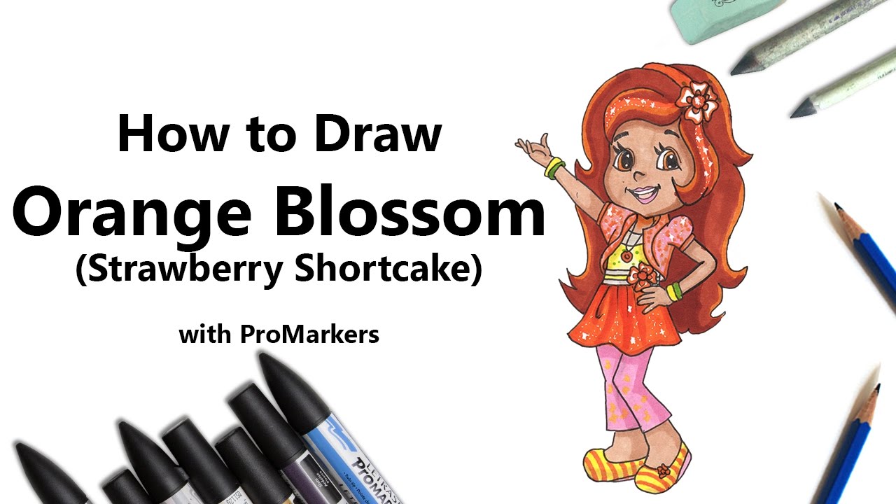 1280x720 how to draw and color orange blossom from strawberry shortcake - Orange Blossom Drawing