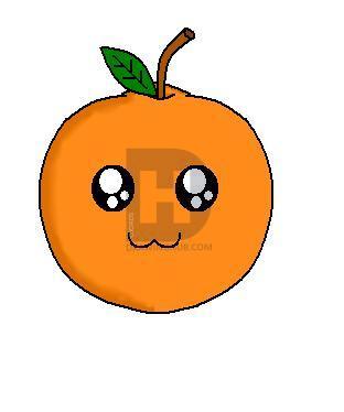 312x374 how to draw an orange, step - Orange Drawing