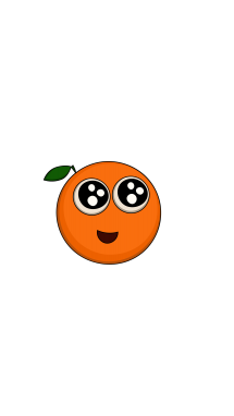 215x382 how to draw an orange, fruit, toddlers, easy step - Orange Fruit Drawing